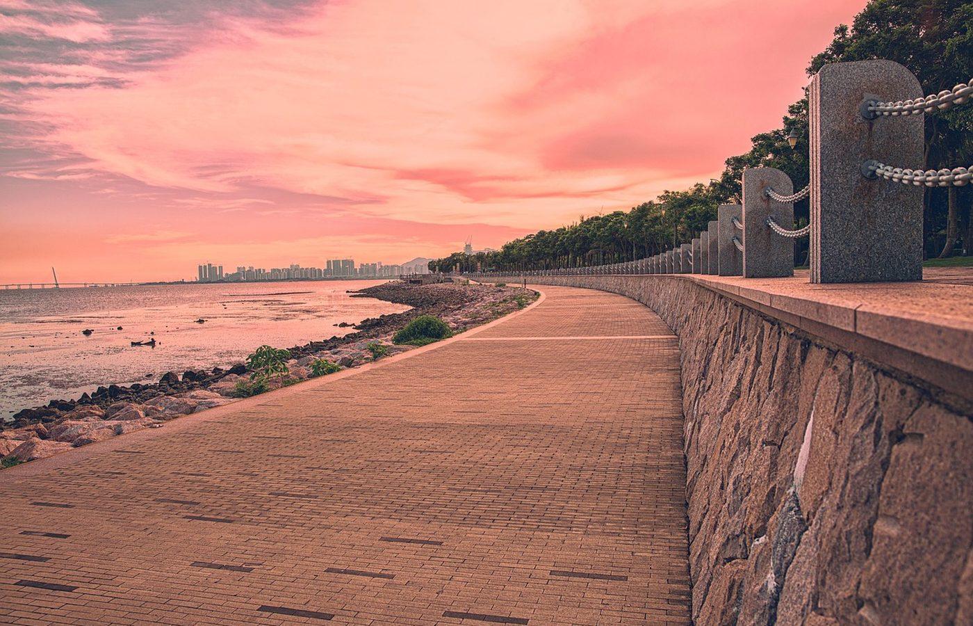 Oriental Parade and the bay