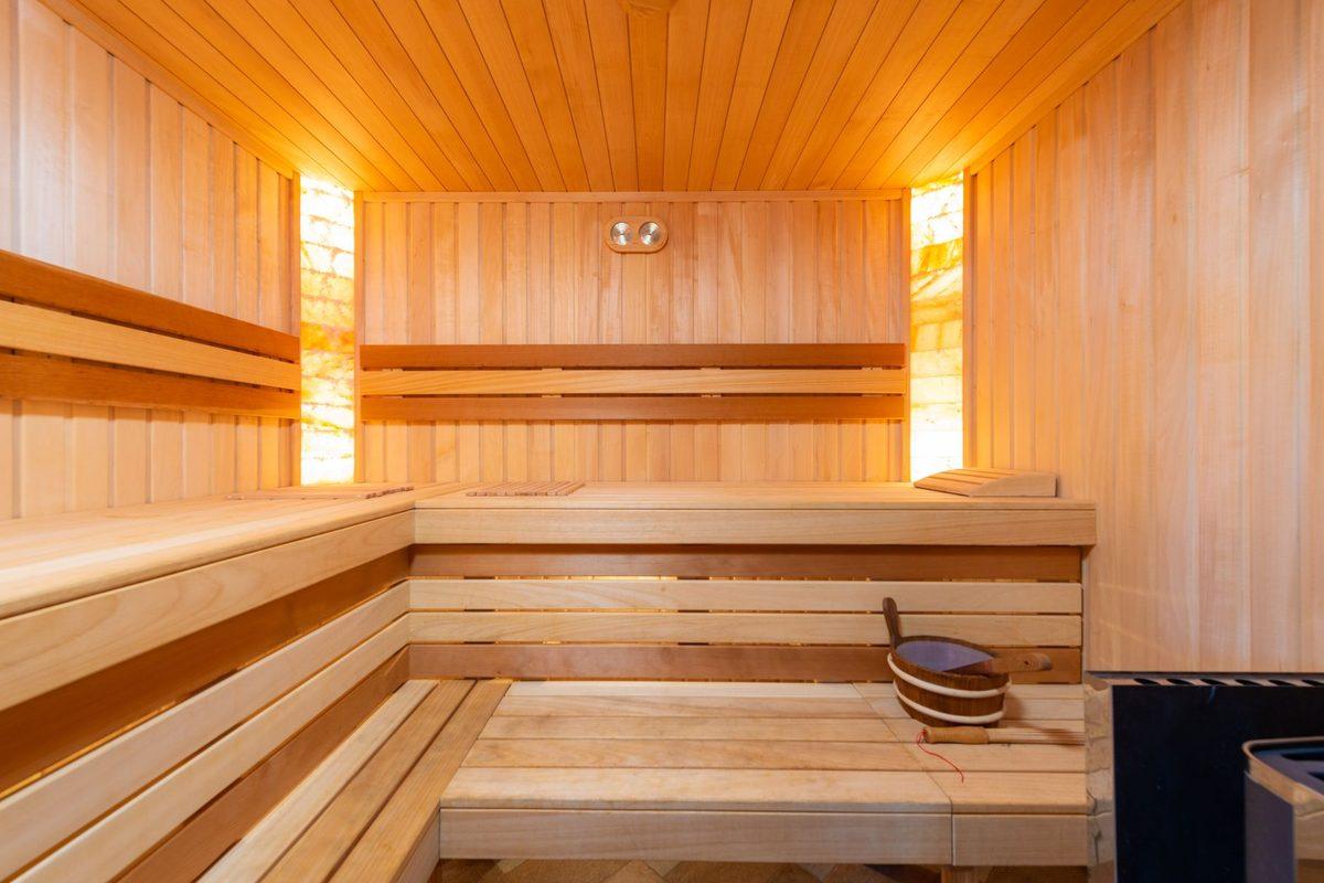 The sauna at Balaena Spa